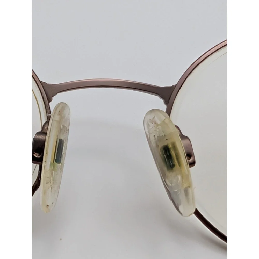 Tura Mod 760 ROS Eyeglasses Round Wire Frame Pink Japan 49-18